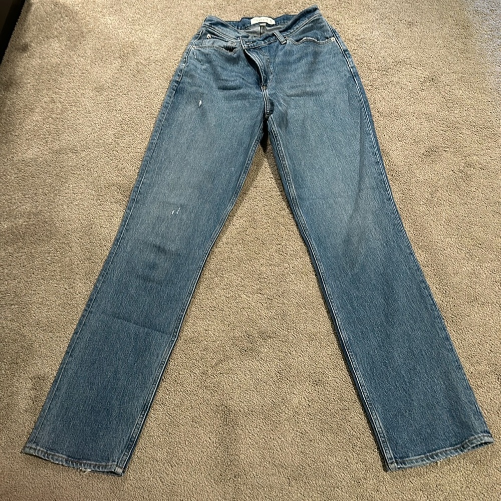 Abercrombie and Fitch Curve Love 90’s Straight Ultra High Rise Jeans size 27